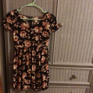 Black and pink dress